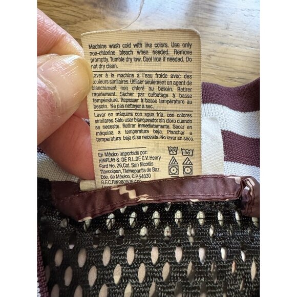 Champion Life All‎ Over Print Maroon Satin Baseball Jacket Mens Sz Medium Preppy - Picture 10 of 16